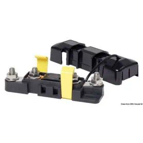 Waterproof Mega LITTELFUSEÂ® fuse holder with protective cap.