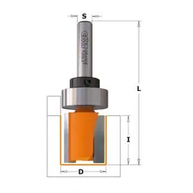 STRAIGHT CUT MILLING CUTTER FOR TRIMMING WITH BEARING