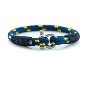 BRACCIALE SLIM BLU ROYAL-GIALLO  MIS.21