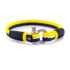BRACCIALE SLIM GIALLO-BLU  MIS.21