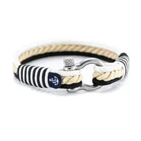 BRACCIALE YACHTING BIANCO BEIGE BLU  MIS.21