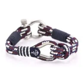 BRACCIALE THIMBLE BLU BORDEAUX BIANCO MIS.21