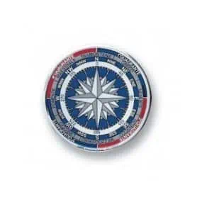 ADHESIVE EMBOSSED COMPASS ROSE