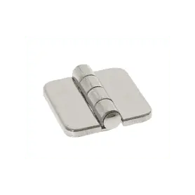 CERNIERA CON COPERTURA IN ACCIAIO INOX 36x37mm