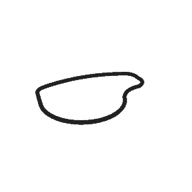 Guarnizione accoppiamento piede sx Volvo Penta 3852560
