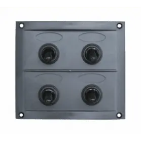 PANNELLO ELETTRICO GRIGIO 4 INTERRUTTORI
