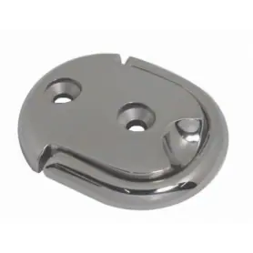 PIASTRA OVALE INOX ANELLO SINGOLO