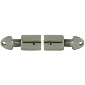 Coppia di giunto inox per tubo - diametro 25