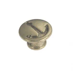 LARGE CHROME KNOB FOR CABINET WITH PIN 29 X 20