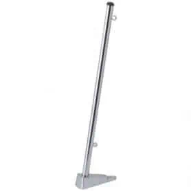 CHROME FLAGPOLE WITH BASE