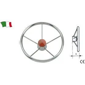 STAINLESS STEEL STEERING WHEEL WITH STEEL HUB D.32