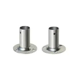 ROUND BASE AT 90Â° IN STAINLESS STEEL d.22