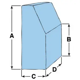 COPRI CONSOLLE H.140 cm. 300 D- GRIGIO