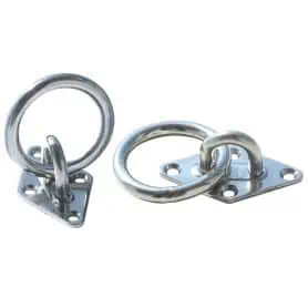 DIAMOND RING ON PLATE, 50 x 28 mm.