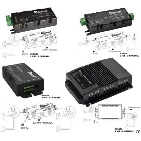 AMPLIFICATORE AUDIO BLUETOOTH 30W- 2 VIE- 118x42x27h