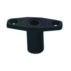 BASE ATTACCO COPERTA NERO, D.FORO 12,5mm - 28x79mm