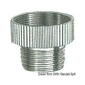 Shower pipe adapter from 3/8" to 1/2".