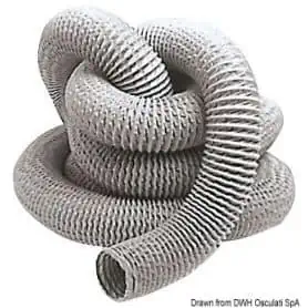 Tube for fiberglass and PVC vacuum cleaners with metal reinforcement.