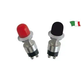 PULSANTE IMPERMEABILE 30A ROSSO D.GHIERA 28mm