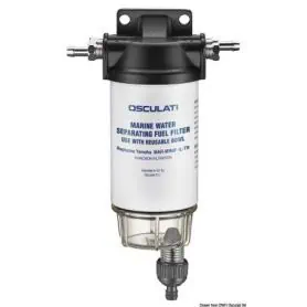 Filtro benzina + separatore acqua/carburante con cartuccia da 10 micron