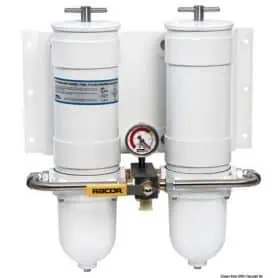 RACOR fully metal filter - Double version with selection valve.