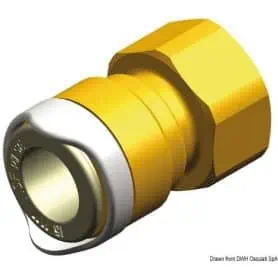 WHALE adapter, 1/2" BSP female (brass)