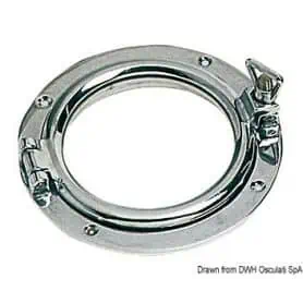 Round porthole with a thin bezel.