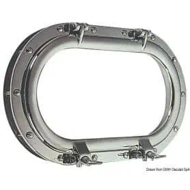 Large oval porthole.