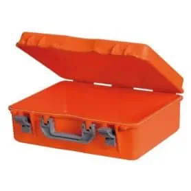 Empty watertight first aid kit box table D