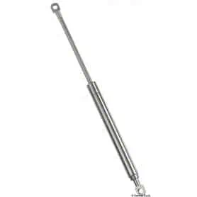 Stainless steel gas spring with adjustable eye-to-eye calibration.