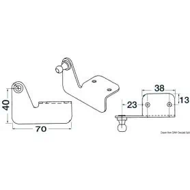 Square cantilever fixing plate