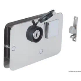 Universal lock for sliding doors right/left.