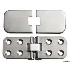 Precision flip hinge with 180Â° rotation and screw cover.