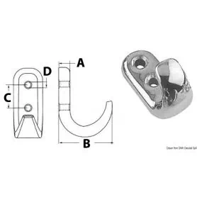 Double screw casting hook