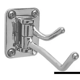 Polished coat rack made of stainless steel AISI 316.