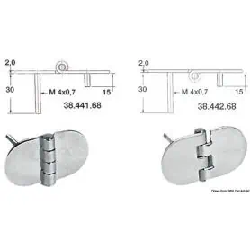 Hinges with prisoners.