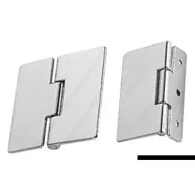 Invisible screw hinge.