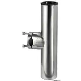 Fishing rod holder for mounting on tubes.