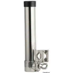 Fishing rod holder with clamp.
