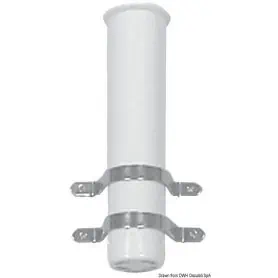 Fixed wall rod holder with brackets.