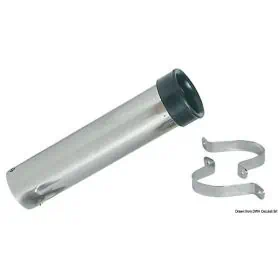 Fixed wall stainless steel fishing rod holder