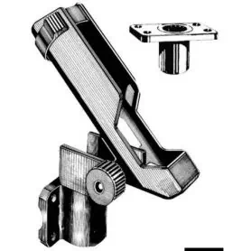 Rotating nylon fishing rod holder