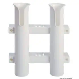 Plastic wall-mounted fishing rod holder