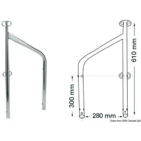 Double candlestick for external sideburns.
