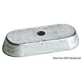 Anode foot for Yamaha 6/8/9.9 HP 4-stroke motors.