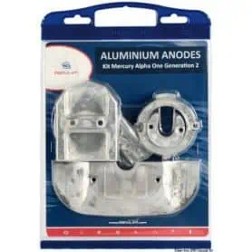 Anode kit for Mercruiser, interchangeable with the originals.