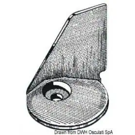 Pinna in zinco per motori 2.5-9.8 HP 25-70 HP