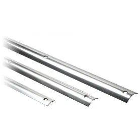 Profilo parabordo in acciaio inox lucidato a specchio e protetto