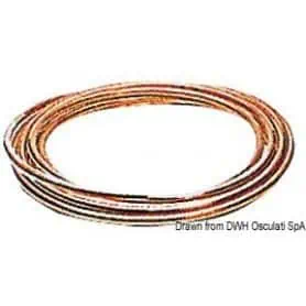 Copper tube cooked for fuel or liquid gas inflow.