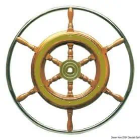 Classic steering wheels with outer stainless steel rim.
